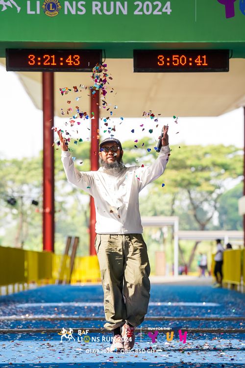 Race photo from BAF LIONS RUN 2024