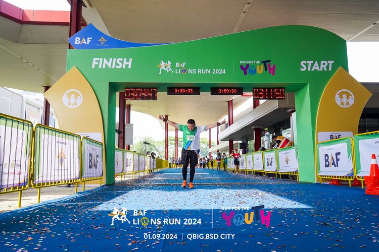 Race photo from BAF LIONS RUN 2024