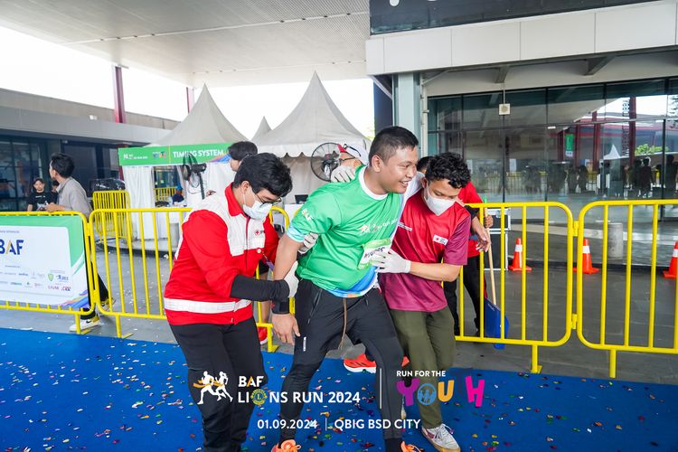 Race photo from BAF LIONS RUN 2024