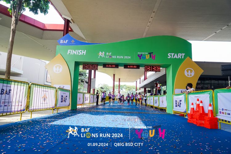 Race photo from BAF LIONS RUN 2024
