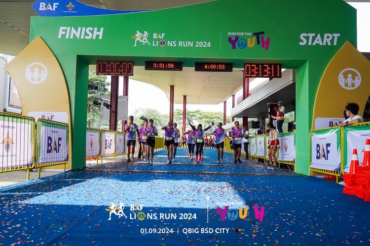 Race photo from BAF LIONS RUN 2024