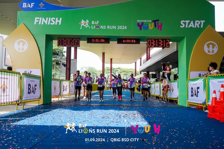 Race photo from BAF LIONS RUN 2024