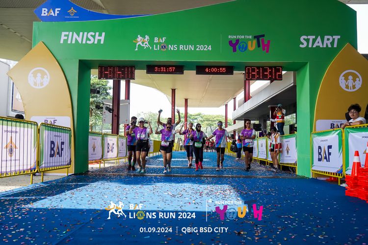 Race photo from BAF LIONS RUN 2024