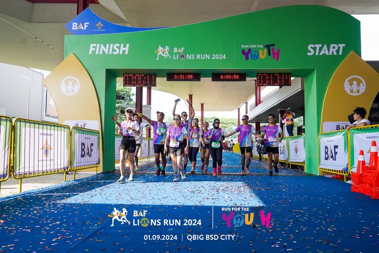 Race photo from BAF LIONS RUN 2024