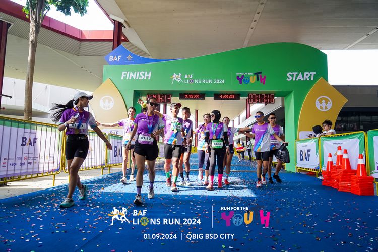 Race photo from BAF LIONS RUN 2024