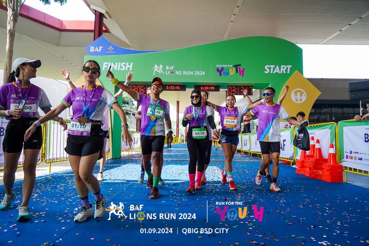 Race photo from BAF LIONS RUN 2024
