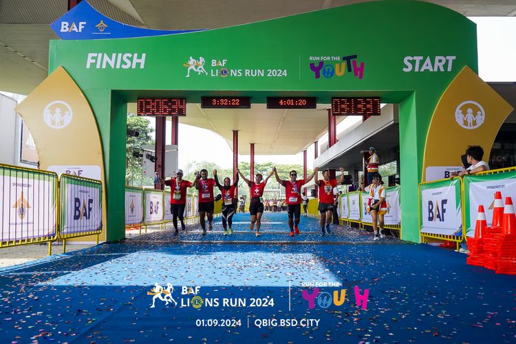 Race photo from BAF LIONS RUN 2024