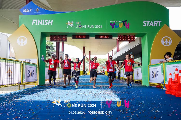 Race photo from BAF LIONS RUN 2024