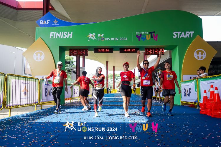 Race photo from BAF LIONS RUN 2024