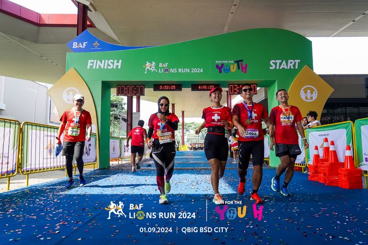 Race photo from BAF LIONS RUN 2024