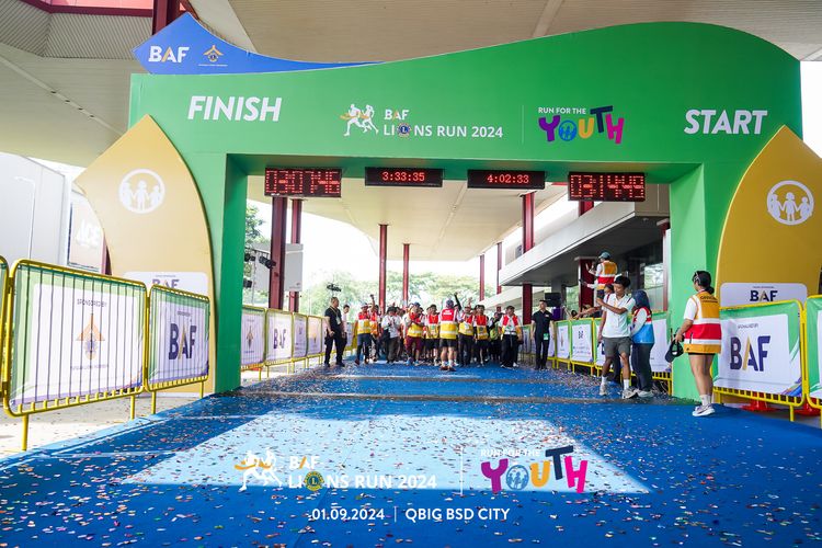 Race photo from BAF LIONS RUN 2024