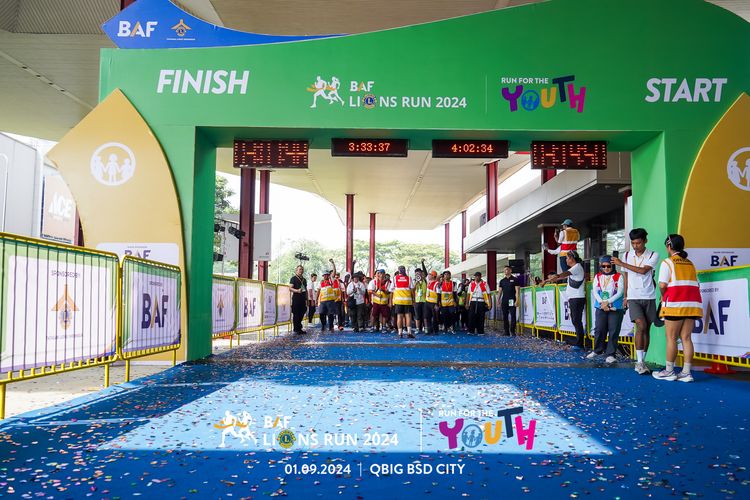 Race photo from BAF LIONS RUN 2024