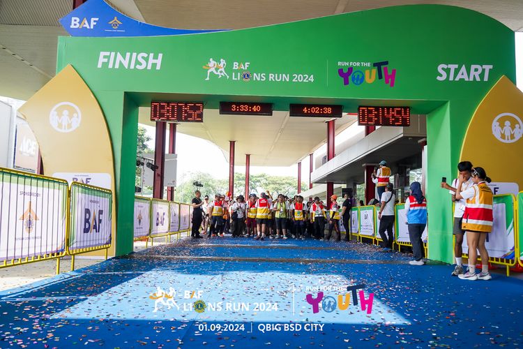 Race photo from BAF LIONS RUN 2024