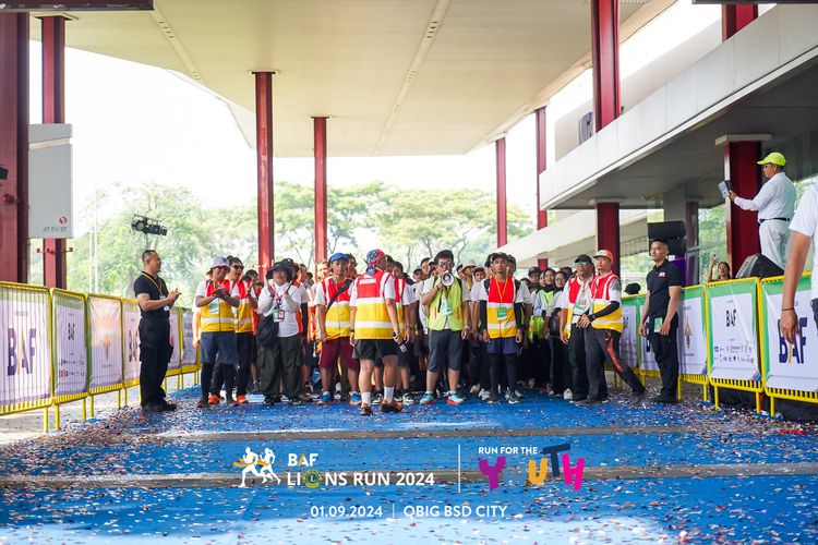 Race photo from BAF LIONS RUN 2024