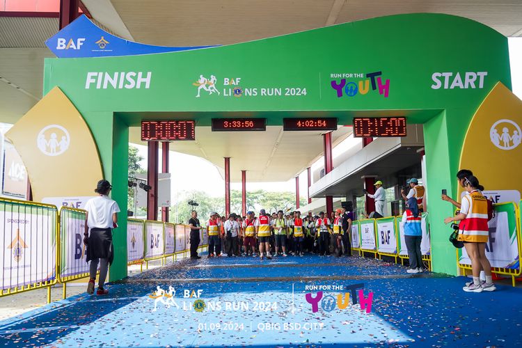 Race photo from BAF LIONS RUN 2024