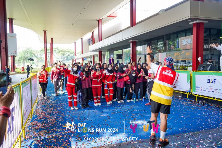 Race photo from BAF LIONS RUN 2024
