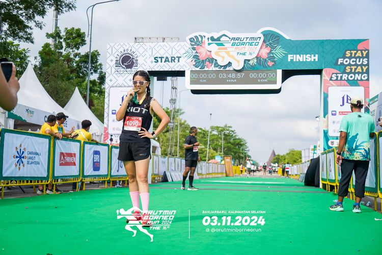 Race photo from Arutmin Borneo Run 2024