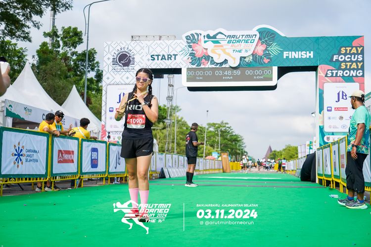 Race photo from Arutmin Borneo Run 2024