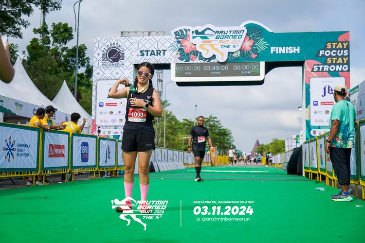 Race photo from Arutmin Borneo Run 2024
