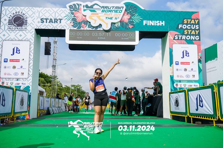 Race photo from Arutmin Borneo Run 2024