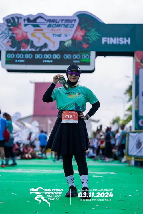 Race photo from Arutmin Borneo Run 2024