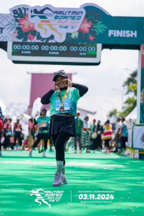 Race photo from Arutmin Borneo Run 2024