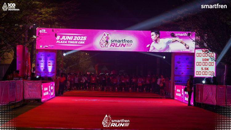 Race photo from Smartfren Run 2025 