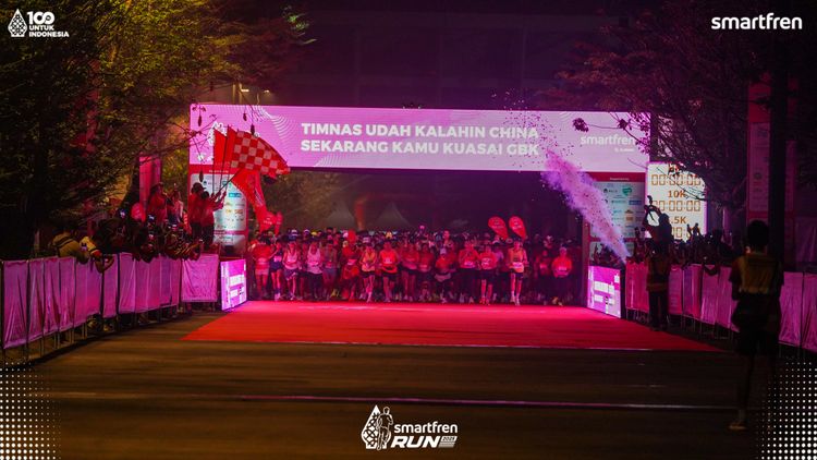 Race photo from Smartfren Run 2025 