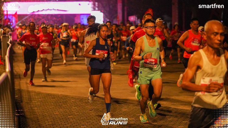 Race photo from Smartfren Run 2025 