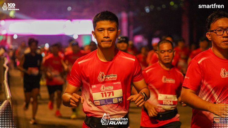 Race photo from Smartfren Run 2025 