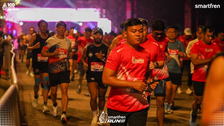 Race photo from Smartfren Run 2025 