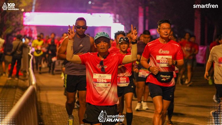 Race photo from Smartfren Run 2025 