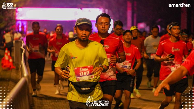Race photo from Smartfren Run 2025 