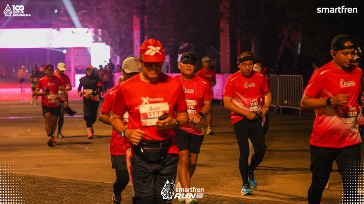 Race photo from Smartfren Run 2025 