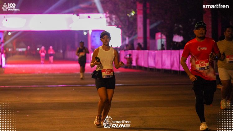 Race photo from Smartfren Run 2025 
