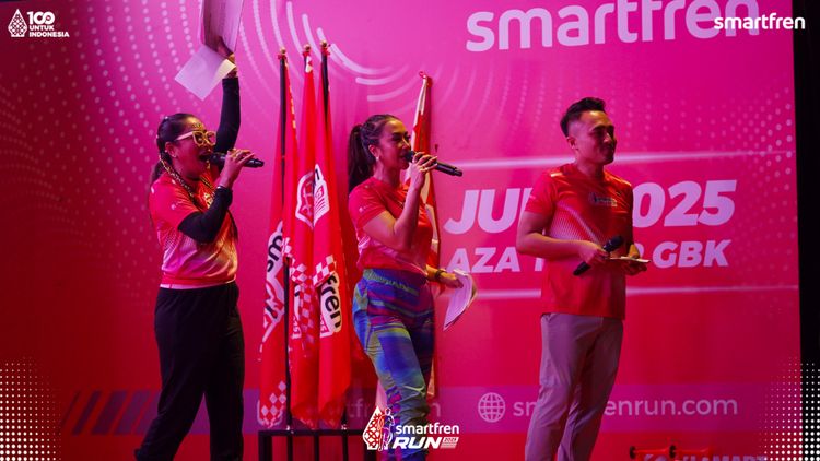 Race photo from Smartfren Run 2025 