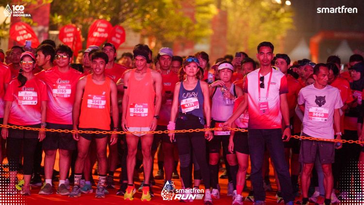 Race photo from Smartfren Run 2025 