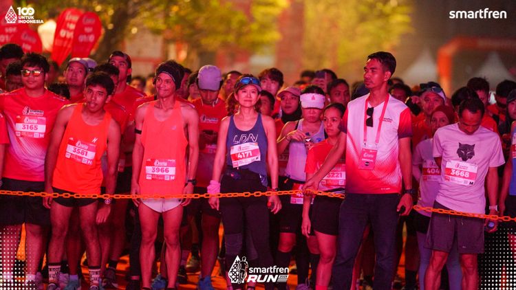 Race photo from Smartfren Run 2025 