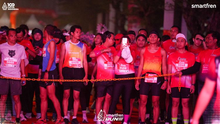 Race photo from Smartfren Run 2025 