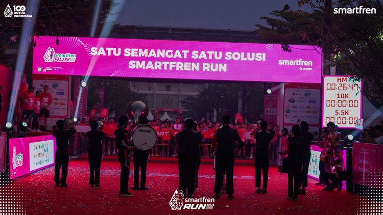 Race photo from Smartfren Run 2025 