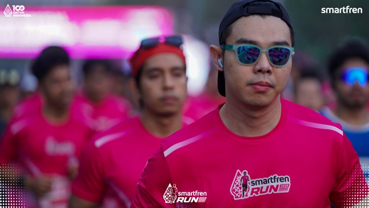 Race photo from Smartfren Run 2025 
