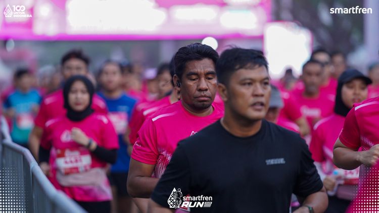 Race photo from Smartfren Run 2025 