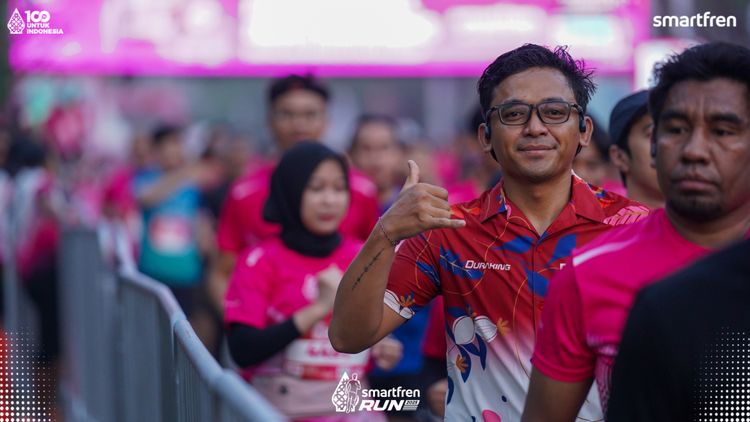 Race photo from Smartfren Run 2025 
