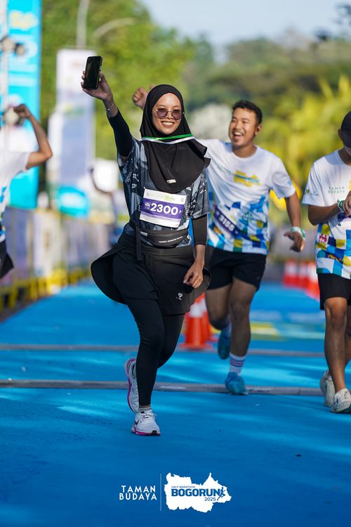 Race photo from Taman Budaya x BOGORUN 2025