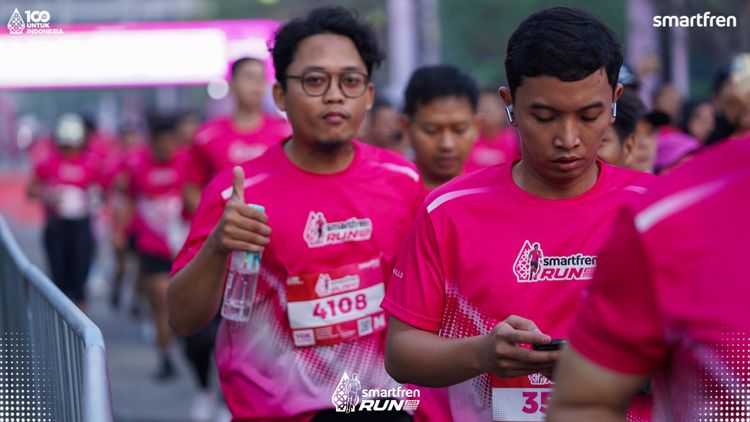Race photo from Smartfren Run 2025 