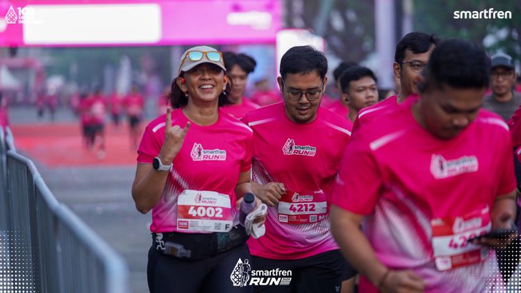 Race photo from Smartfren Run 2025 