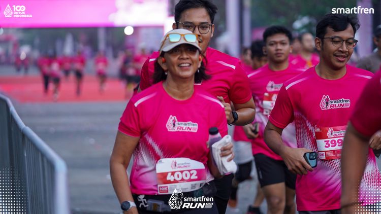 Race photo from Smartfren Run 2025 