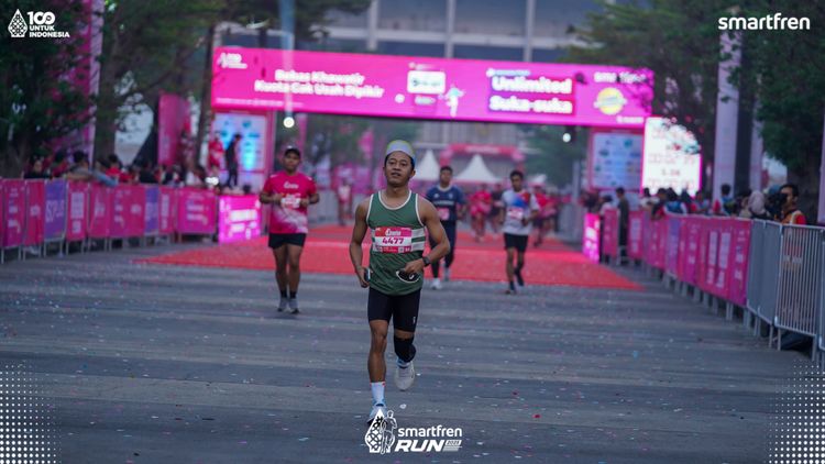 Race photo from Smartfren Run 2025 