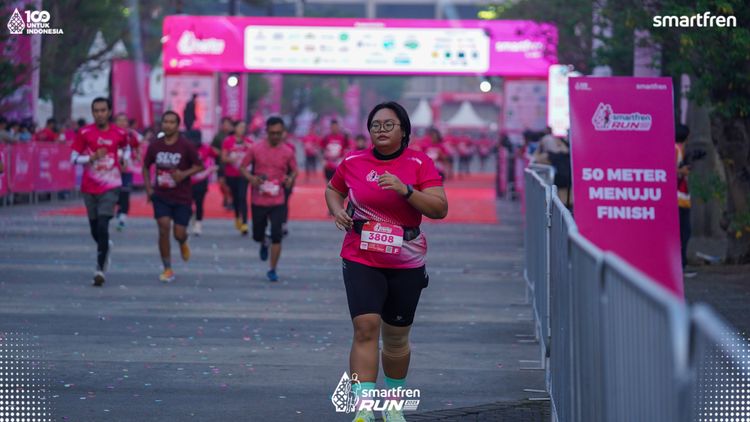Race photo from Smartfren Run 2025 
