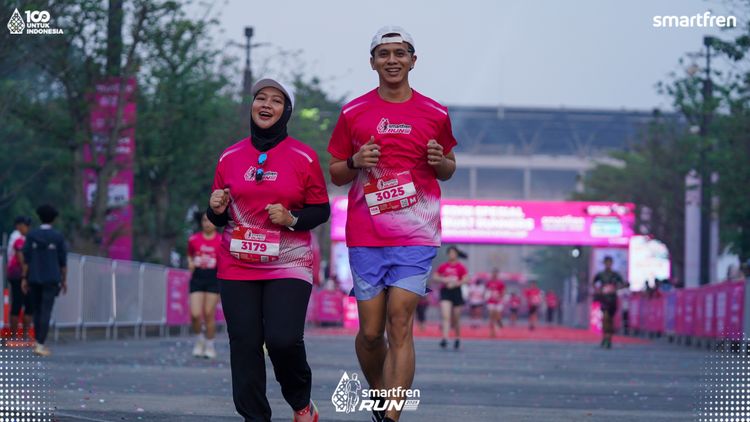 Race photo from Smartfren Run 2025 